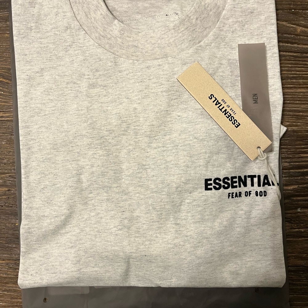 Fear of God Gray Short Sleeve Tee